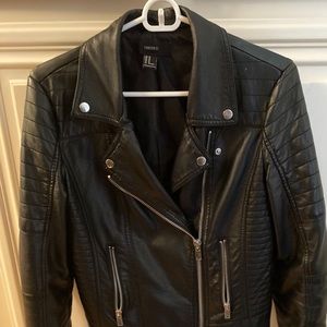 Black Faux Leather Jacket
